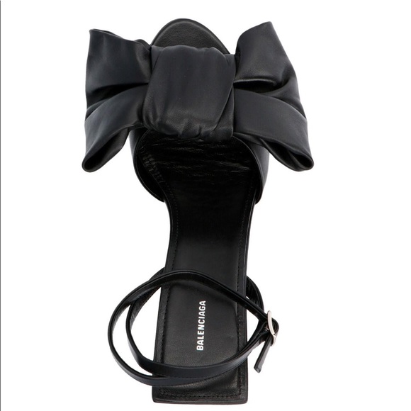 🔥NEW🖤 100% Authentic Balenciaga Square Knife Bow Sandal BRAND NEW Size 39 - Picture 6 of 13